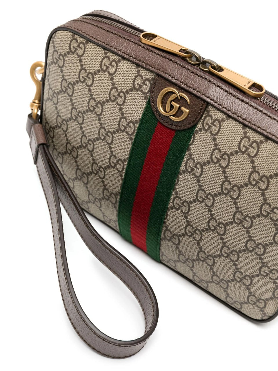 Gucci Supreme Web Stripe Crossbody Bag (Beige/Ebony) - image 3