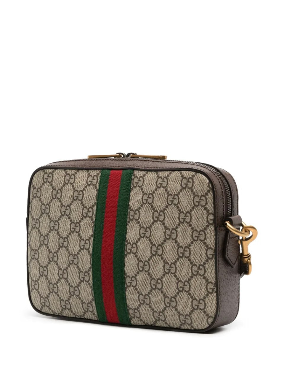 Gucci Supreme Web Stripe Crossbody Bag (Beige/Ebony) - image 5