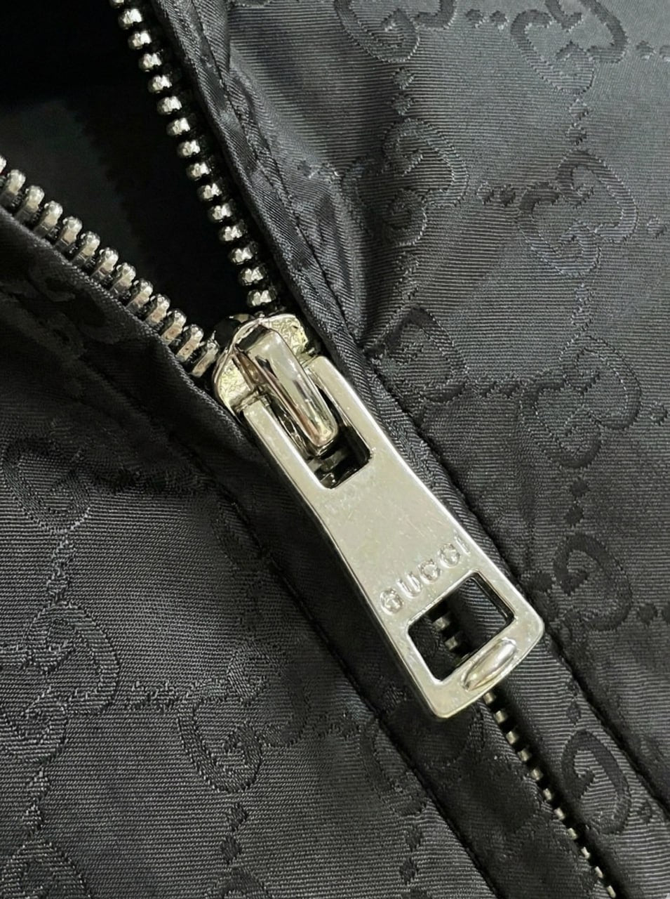 Gucci GG Jacquard Hooded Windbreaker Jacket – Black - image 4