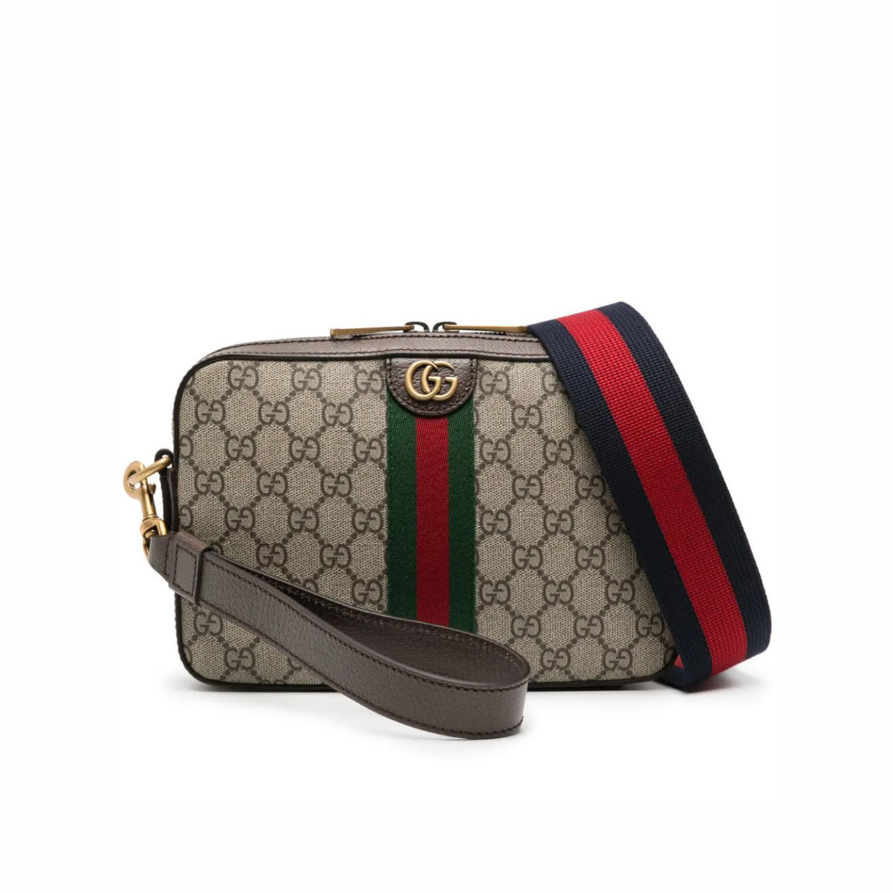 Gucci Supreme Web Stripe Crossbody Bag (Beige/Ebony) - image 8