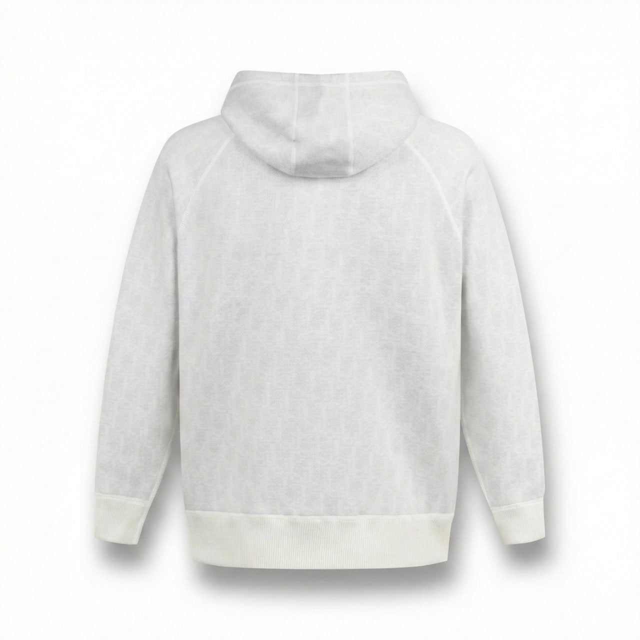 Dior Signature Zip-Up Hoodie in Ivory with Dior Oblique Lining - image 2