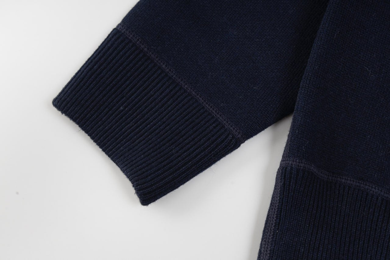 Dior Signature Navy Zip-Up Hoodie with Monogram Lining - image 9