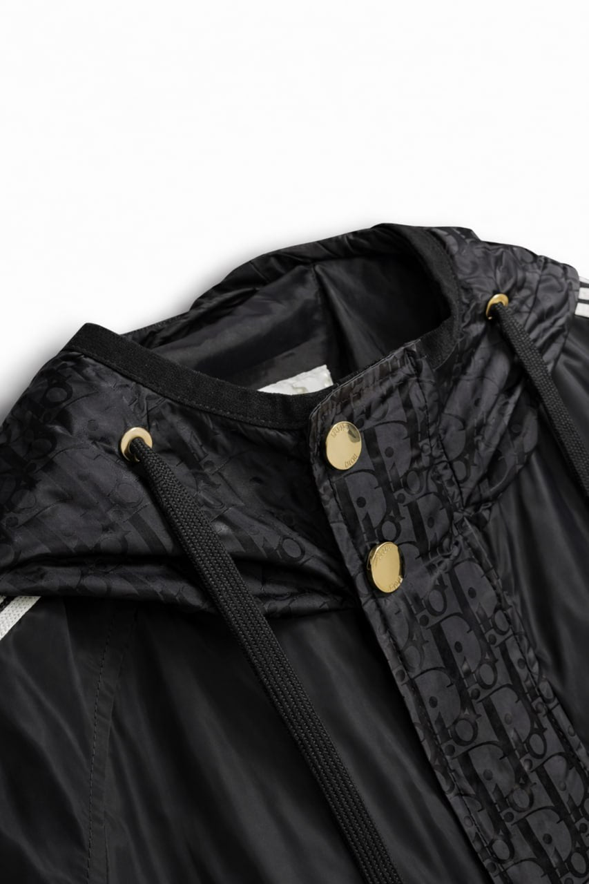 Dior Oblique Hooded Windbreaker Jacket with Signature Sleeve Bands - image 3