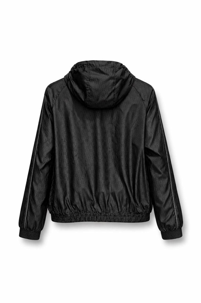 Gucci GG Monogram Hooded Zip Jacket – Black - image 2