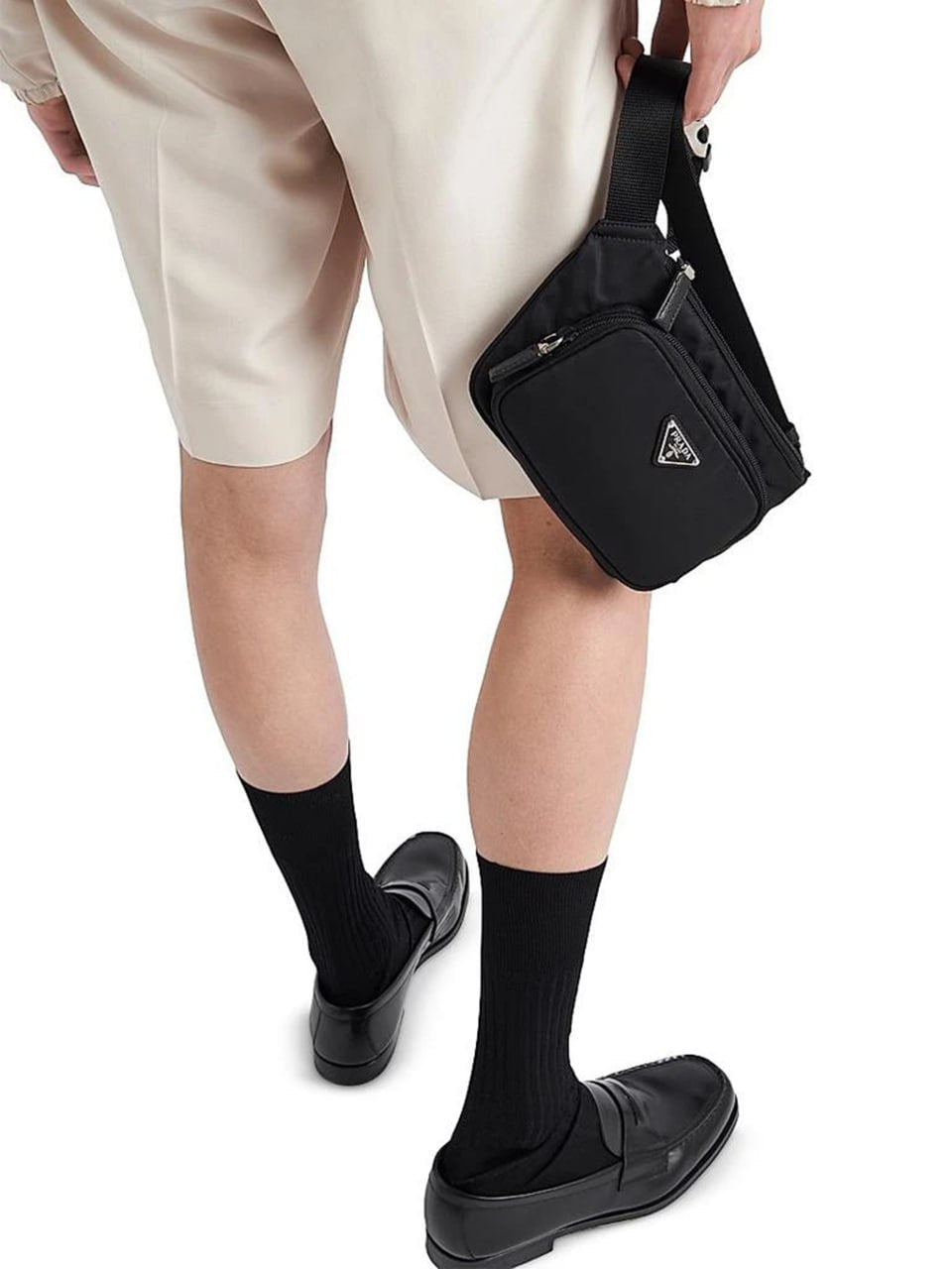 Prada Re-Nylon Belt Bag (Black) - image 7