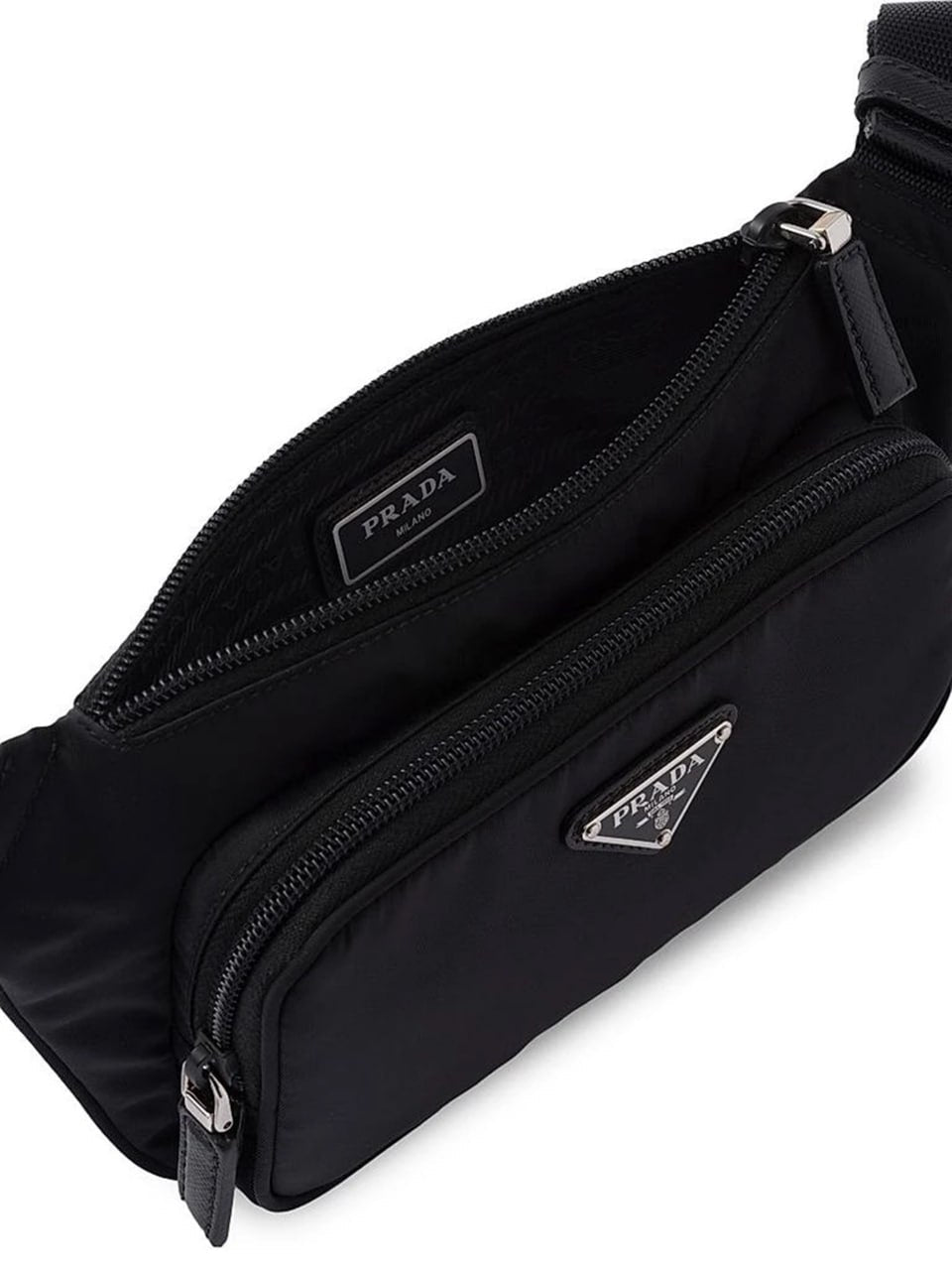 Prada Re-Nylon Belt Bag (Black) - image 3