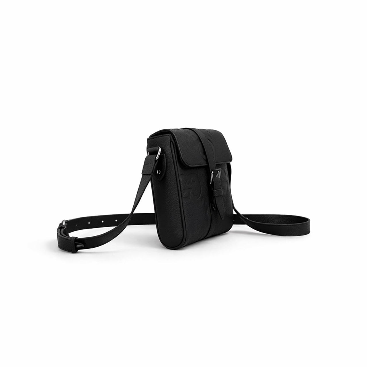 Gucci Embossed Leather Mini Crossbody Bag (Black) - image 3