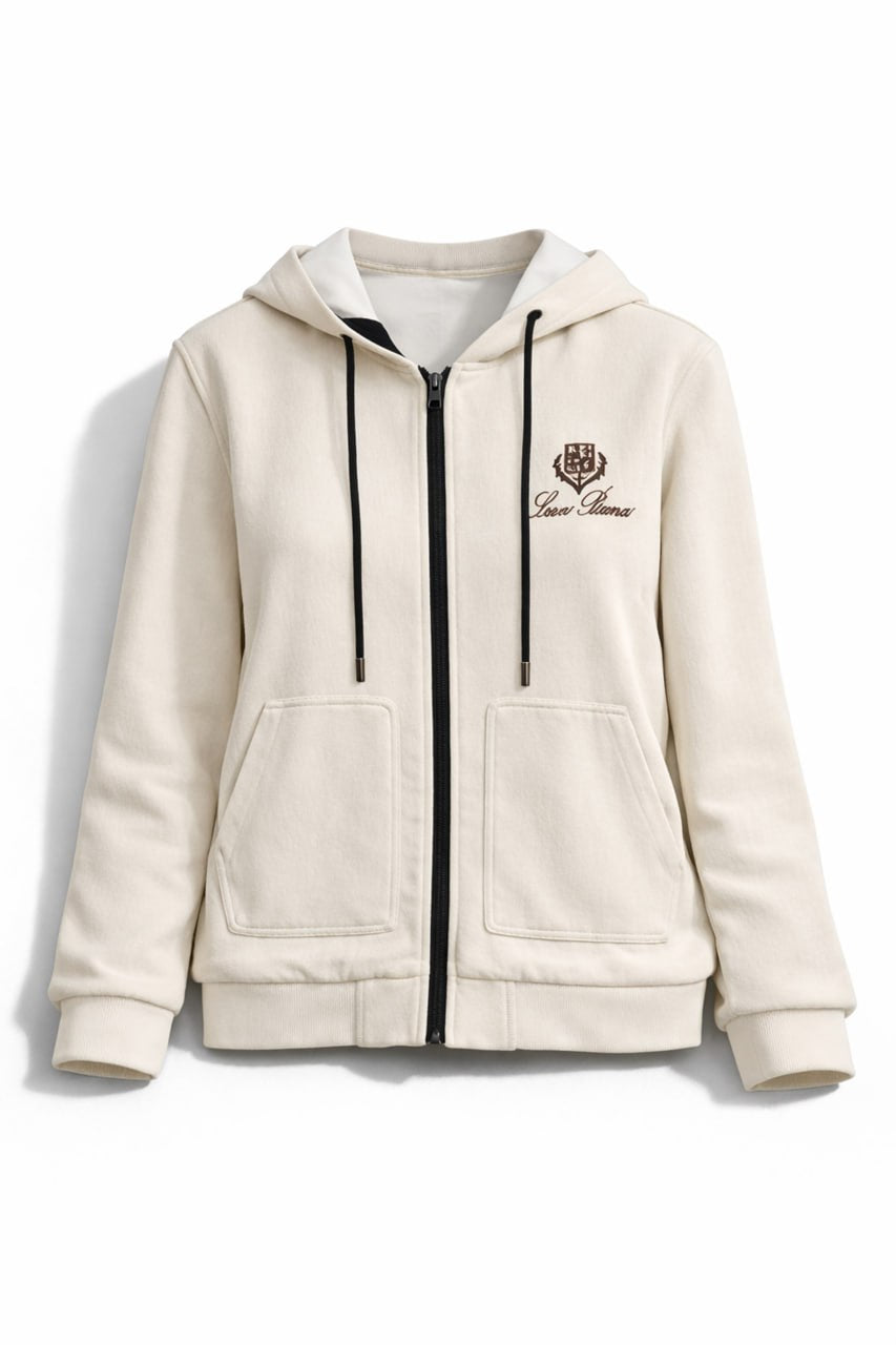Loro Piana Ivory Heritage Zip Hoodie & Jogger Set - image 3