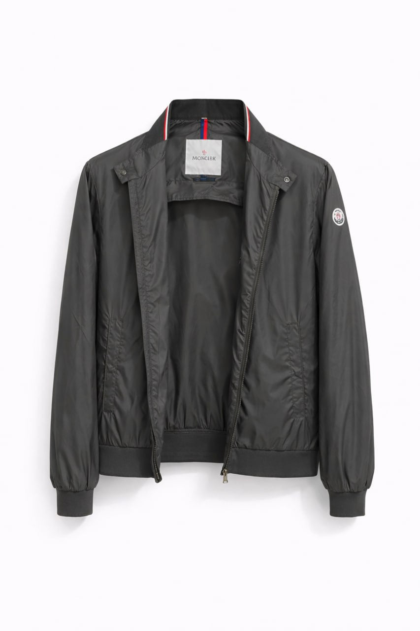 Moncler Classic Nylon Bomber Jacket – Graphite Grey - image 7