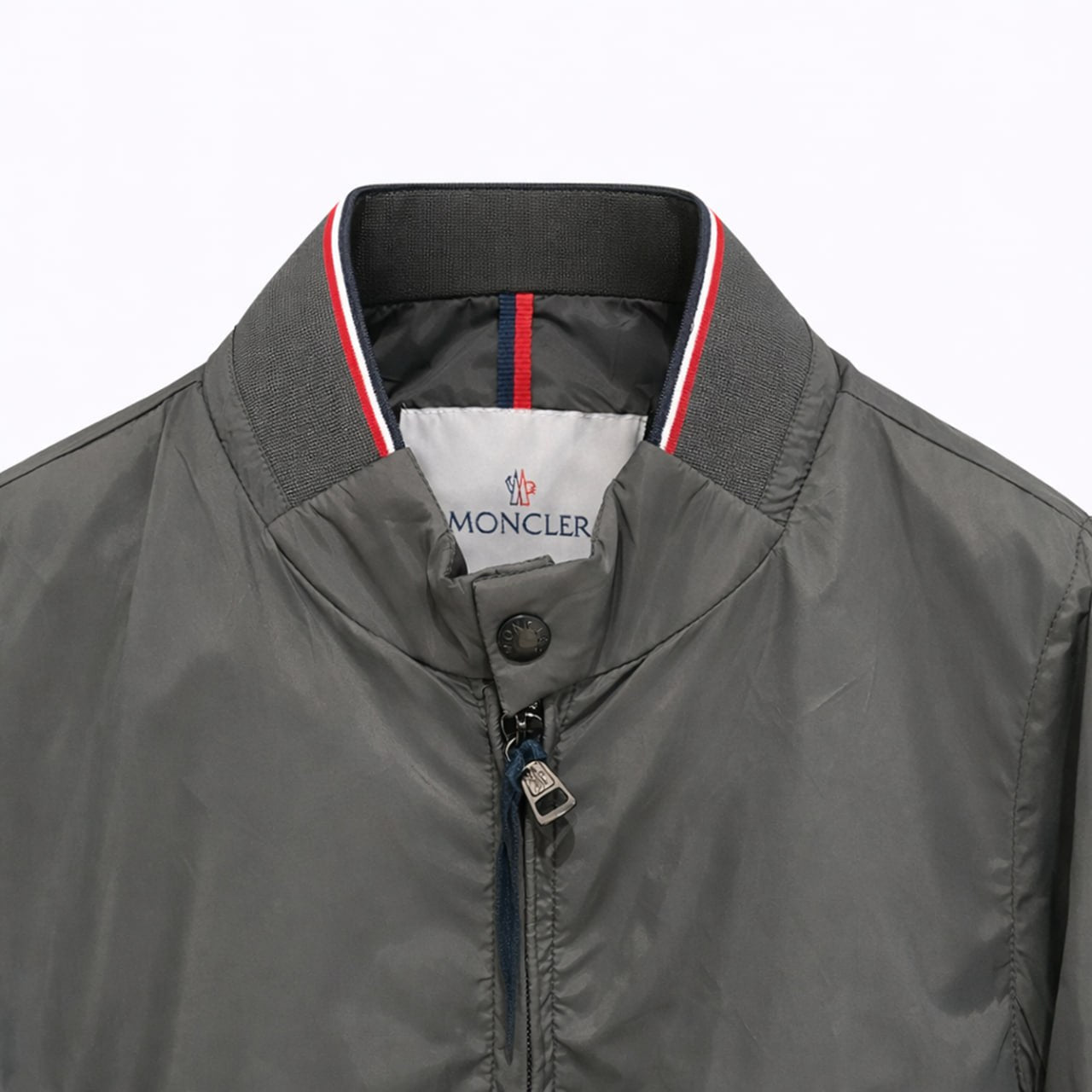 Moncler Classic Nylon Bomber Jacket – Graphite Grey - image 3