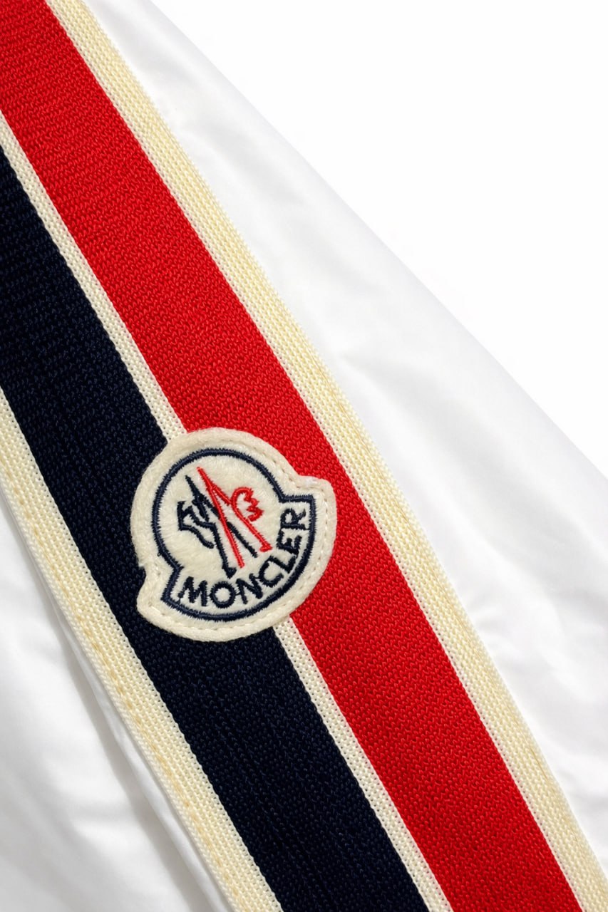 Moncler Tricolour Stripe Hooded Jacket – White - image 4