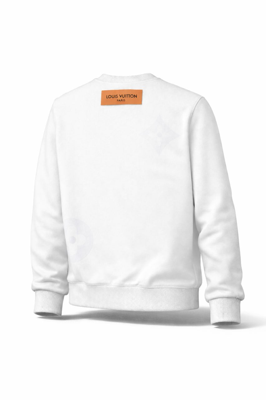Louis Vuitton LV Tonal Logo Crewneck Sweatshirt – White - image 2