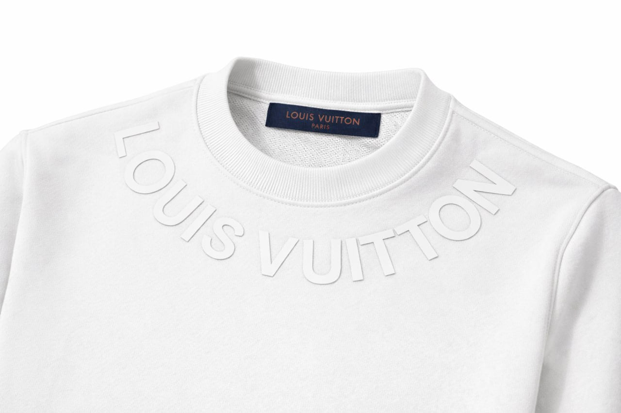 Louis Vuitton LV Tonal Logo Crewneck Sweatshirt – White - image 3