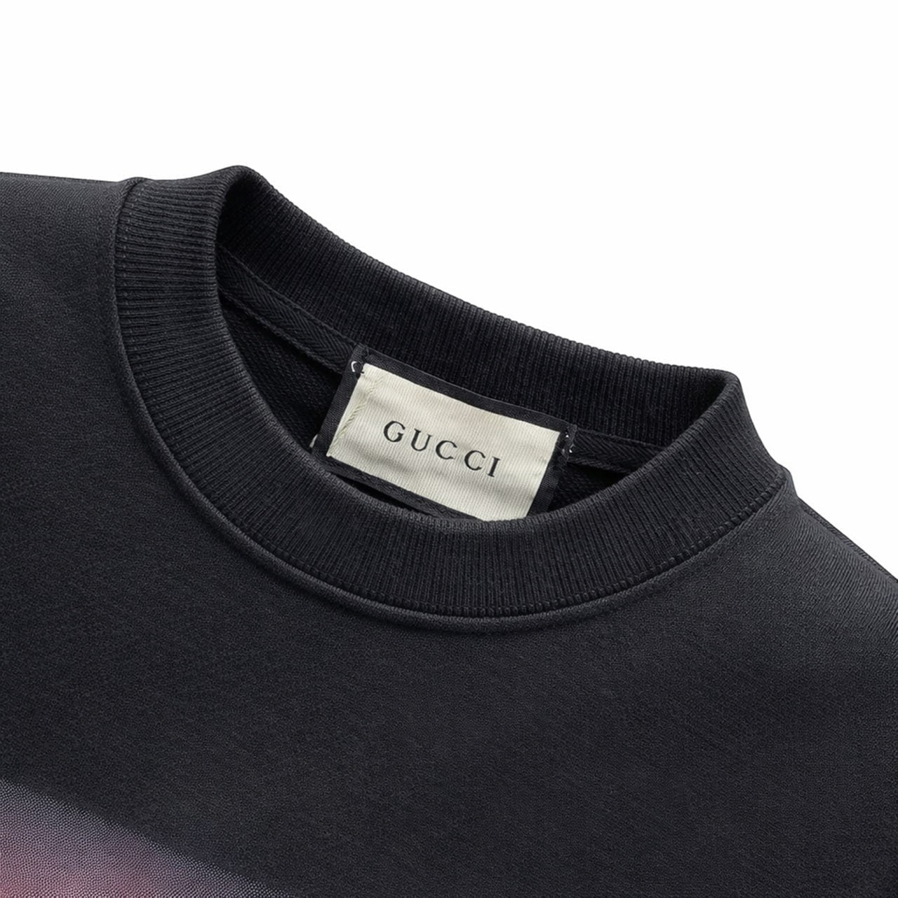 Gucci GG Web Stripe Logo Crewneck Sweatshirt – Black - image 3