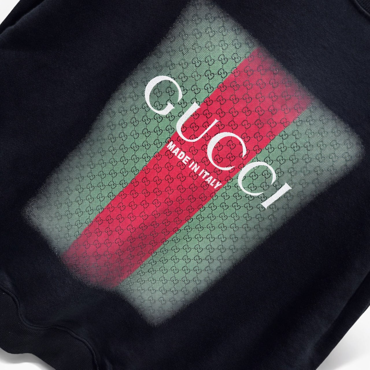Gucci GG Web Stripe Logo Crewneck Sweatshirt – Black - image 5