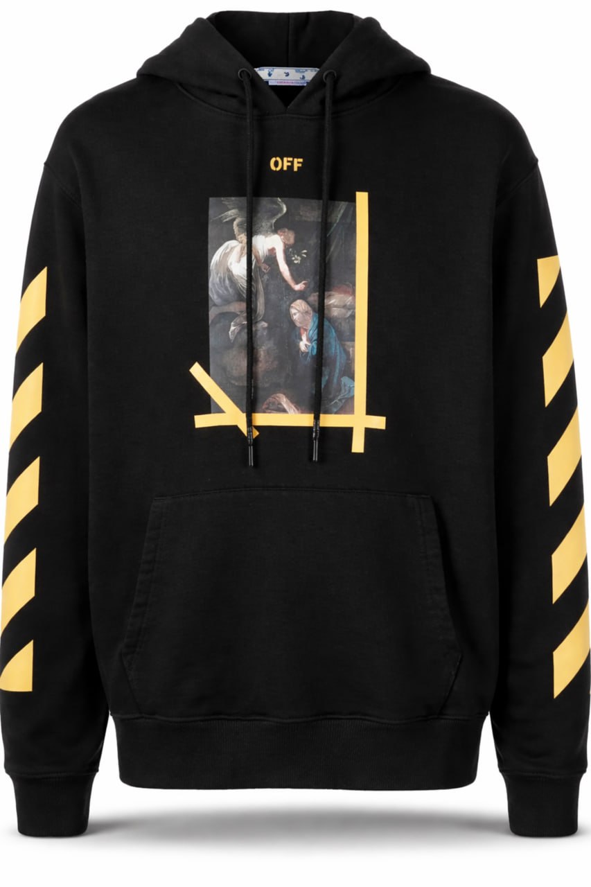 Off-White Arrows Graphic Hoodie – Black / Yellow