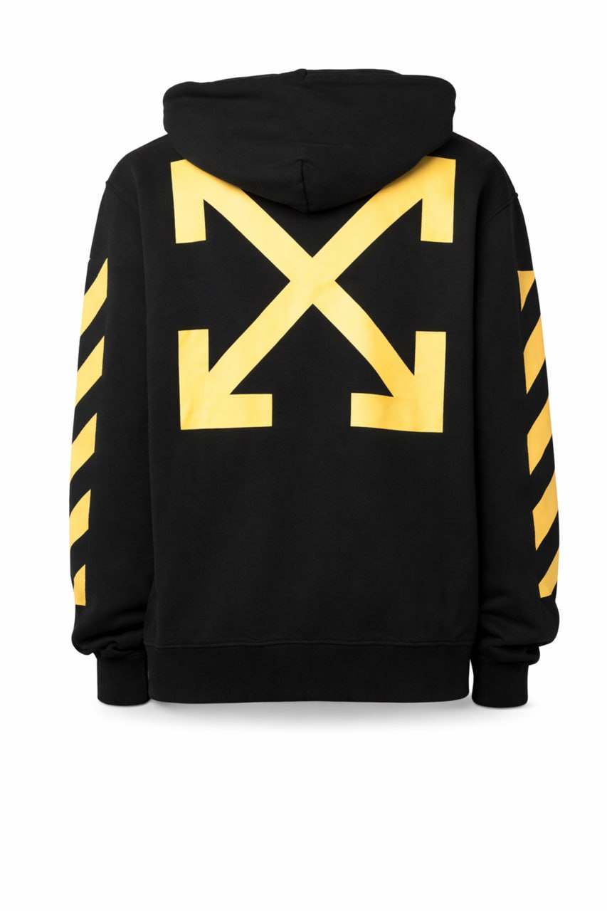 Off-White Arrows Graphic Hoodie – Black / Yellow - image 2
