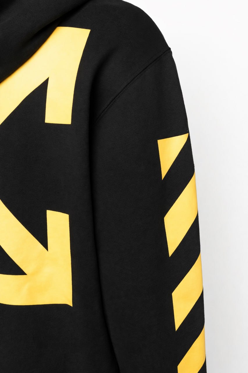 Off-White Arrows Graphic Hoodie – Black / Yellow - image 5