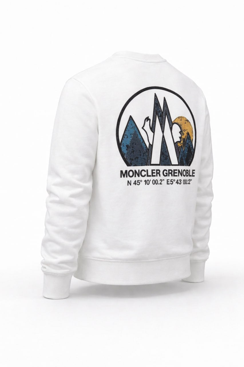 Moncler Grenoble Day-Namic Graphic Cotton Sweatshirt – White - image 2