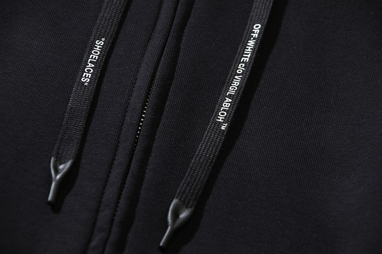 Off-White Arrows Graphic Zip Hoodie – Black - image 5