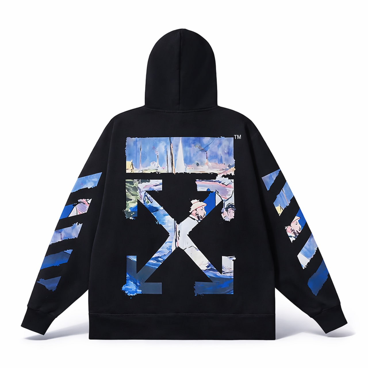 Off-White Arrows Graphic Zip Hoodie – Black - image 2