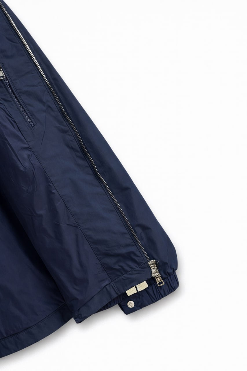 Moncler Hooded Nylon Jacket with Signature Stripe – Navy - image 7