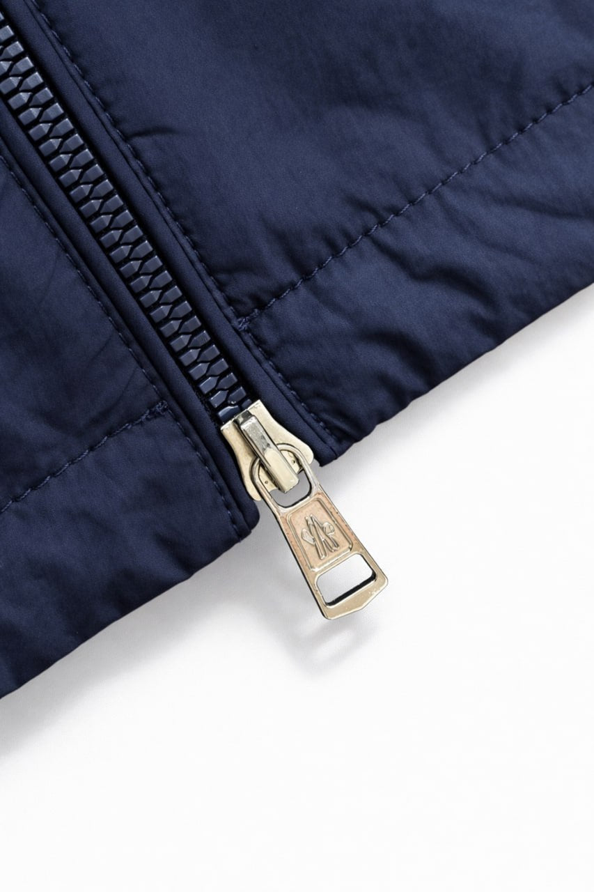 Moncler Hooded Nylon Jacket with Signature Stripe – Navy - image 6