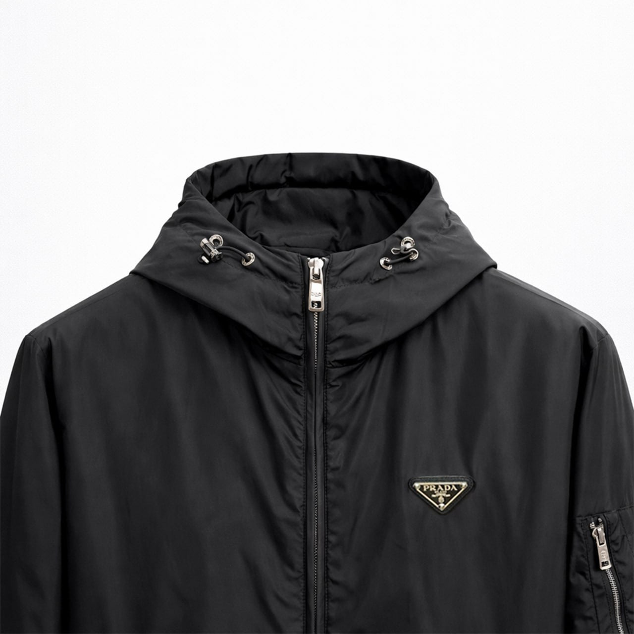 Prada Re-Nylon Hooded Zip Jacket - image 4