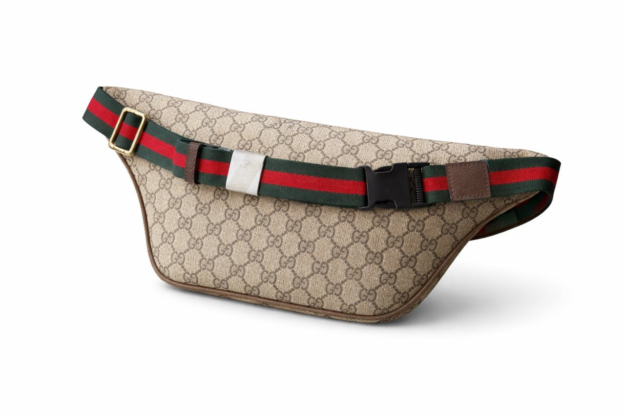 Gucci Supreme Canvas Waist Bag (Beige/Ebony) - image 2