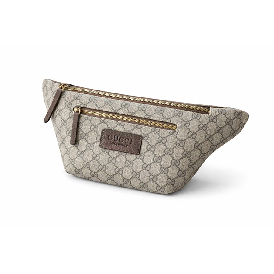 Gucci Supreme Canvas Waist Bag (Beige/Ebony)