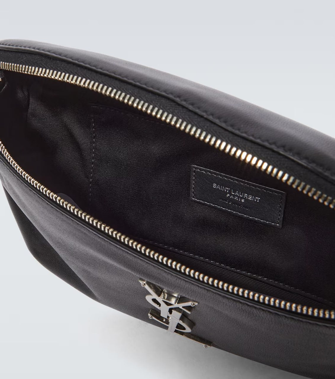 Gucci Monogram Leather Belt Bag (Black) - image 3