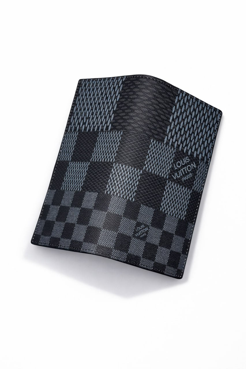 Louis Vuitton Damier Patchwork Card Holder, Wallet – Black - image 4