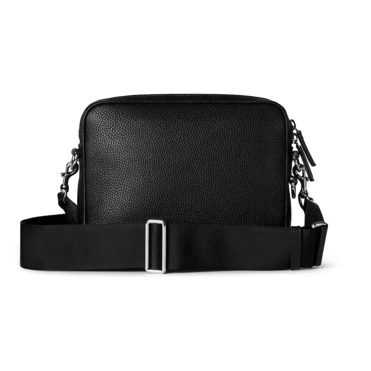 Gucci Web Detail Leather Crossbody Bag (Black) - image 2