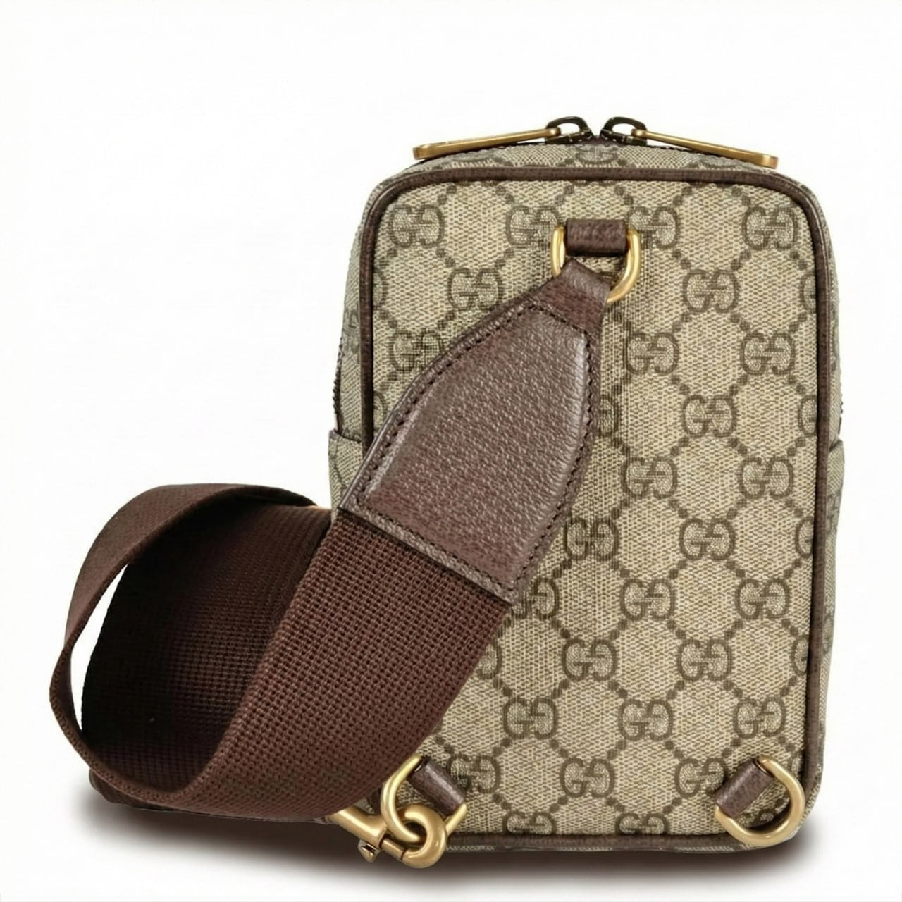 Gucci Ophidia Mini Crossbody Bag (Beige/Ebony) - image 2
