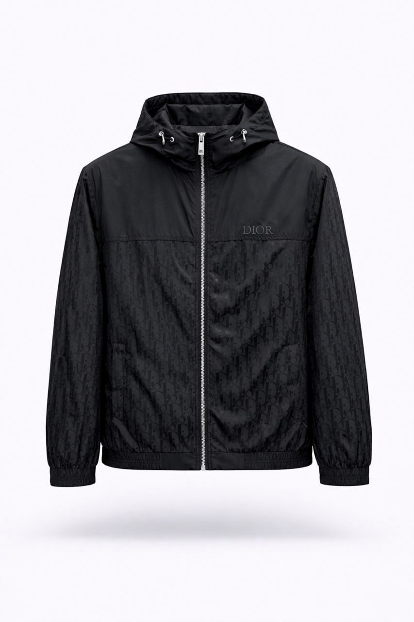 Dior Oblique Hooded Windbreaker Jacket