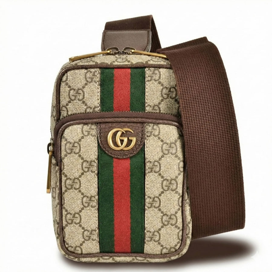 Gucci Ophidia Mini Crossbody Bag (Beige/Ebony)