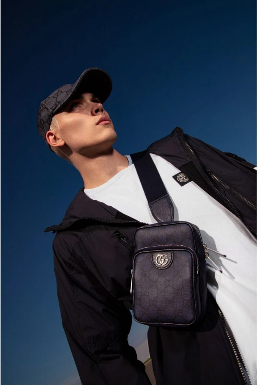 Gucci Supreme Mini Crossbody Bag with Interlocking G - image 5