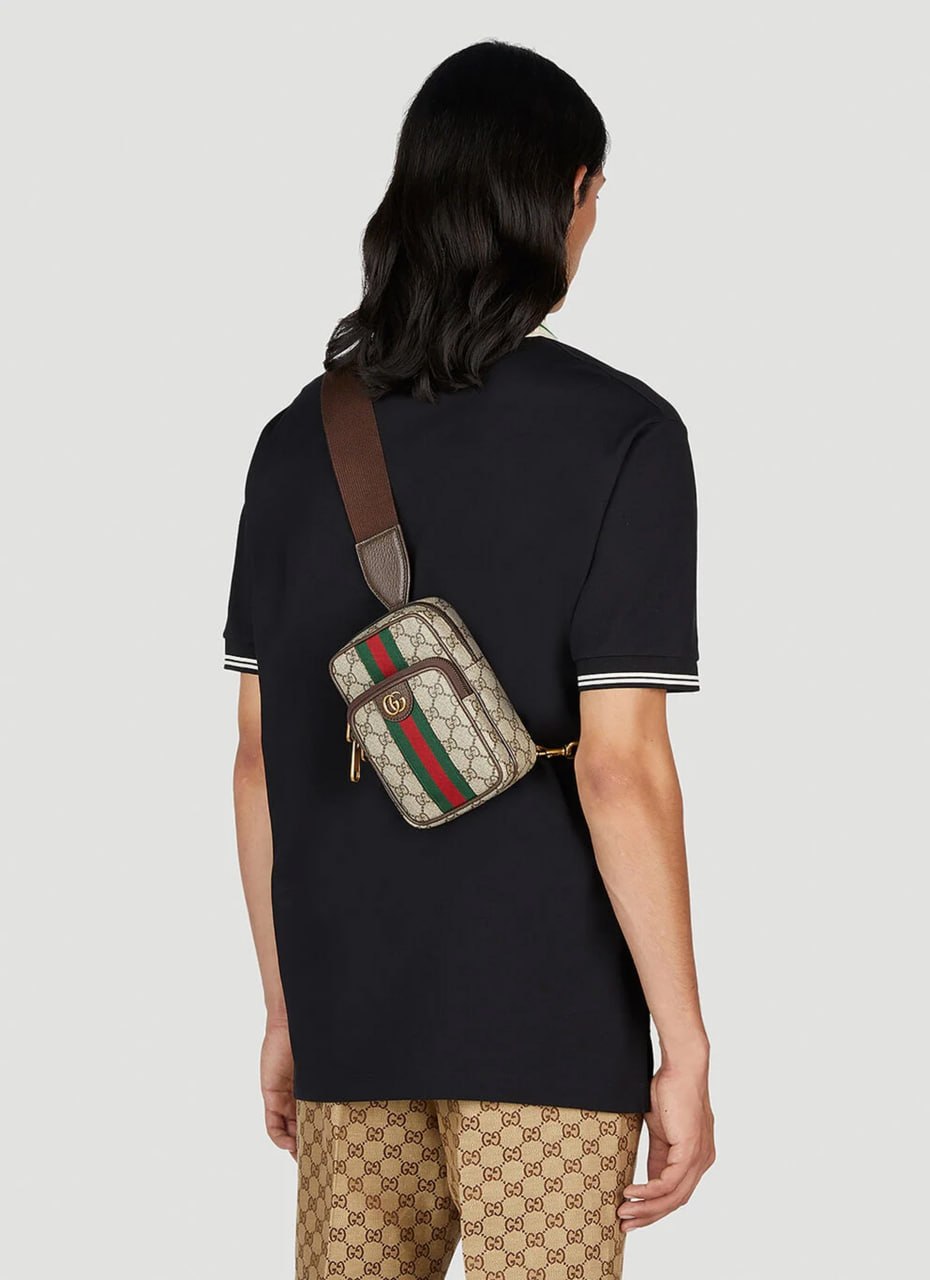 Gucci Ophidia Mini Crossbody Bag (Beige/Ebony) - image 7