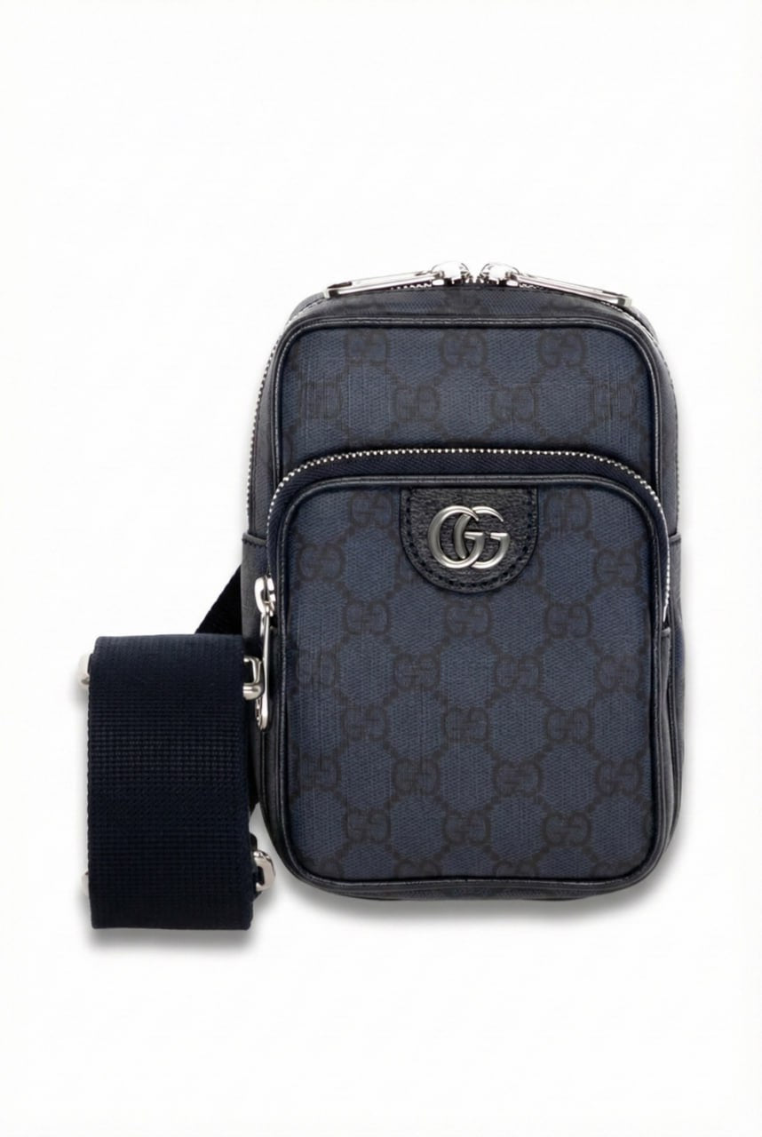 Gucci Supreme Mini Crossbody Bag with Interlocking G