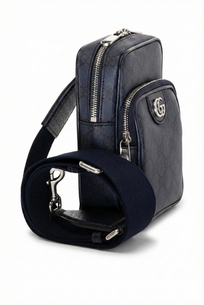 Gucci Supreme Mini Crossbody Bag with Interlocking G - image 4
