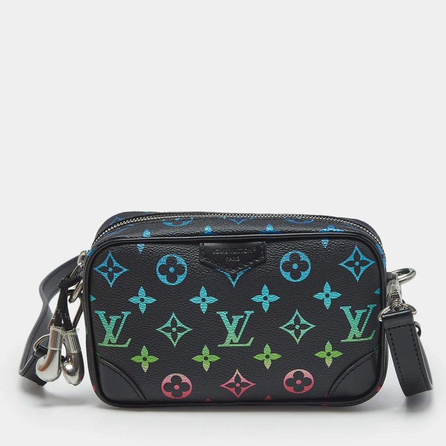 Louis Vuitton Monogram Multicolor Leather Crossbody Bag (Black)