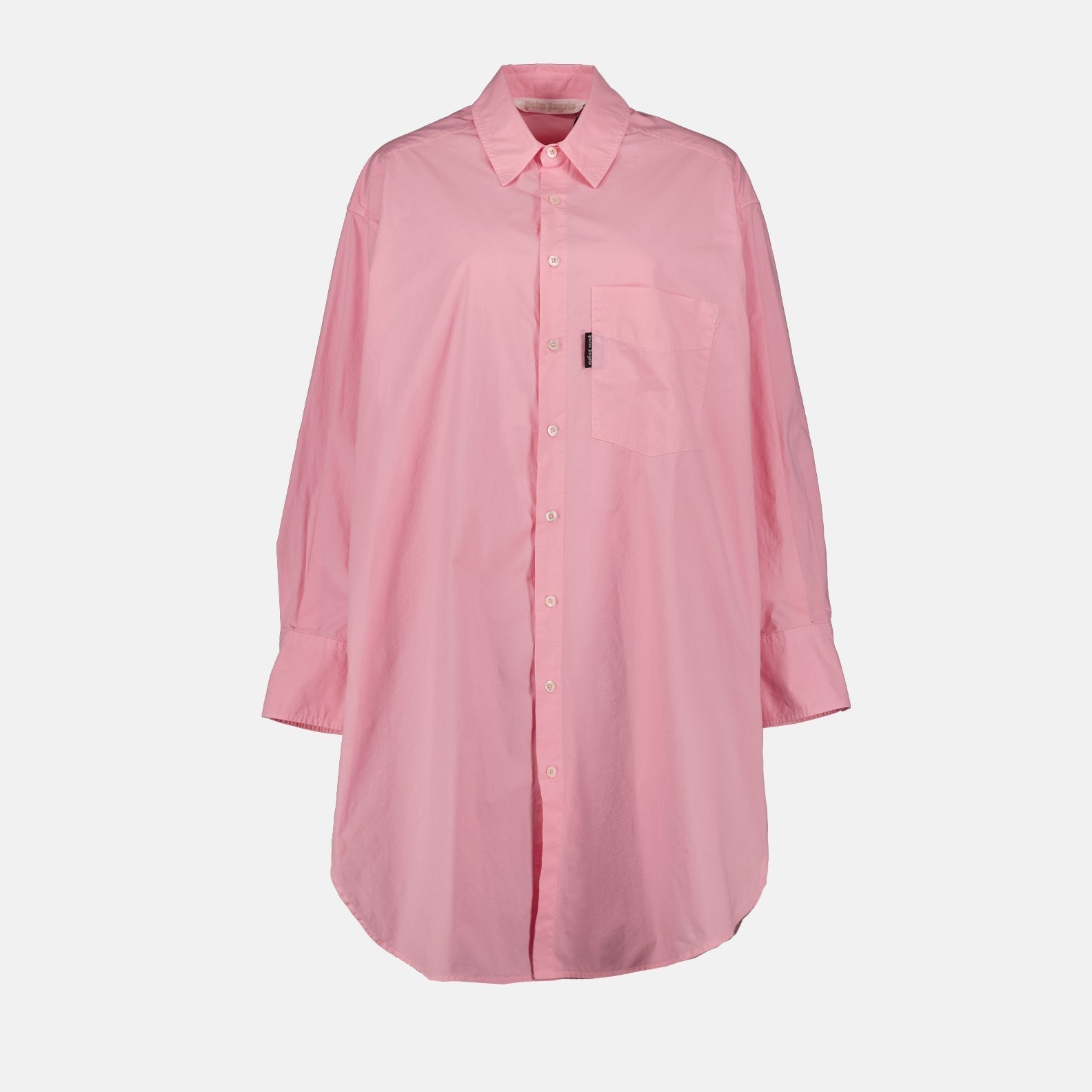 Palm Angels Oversized Button-Up Shirt Dress