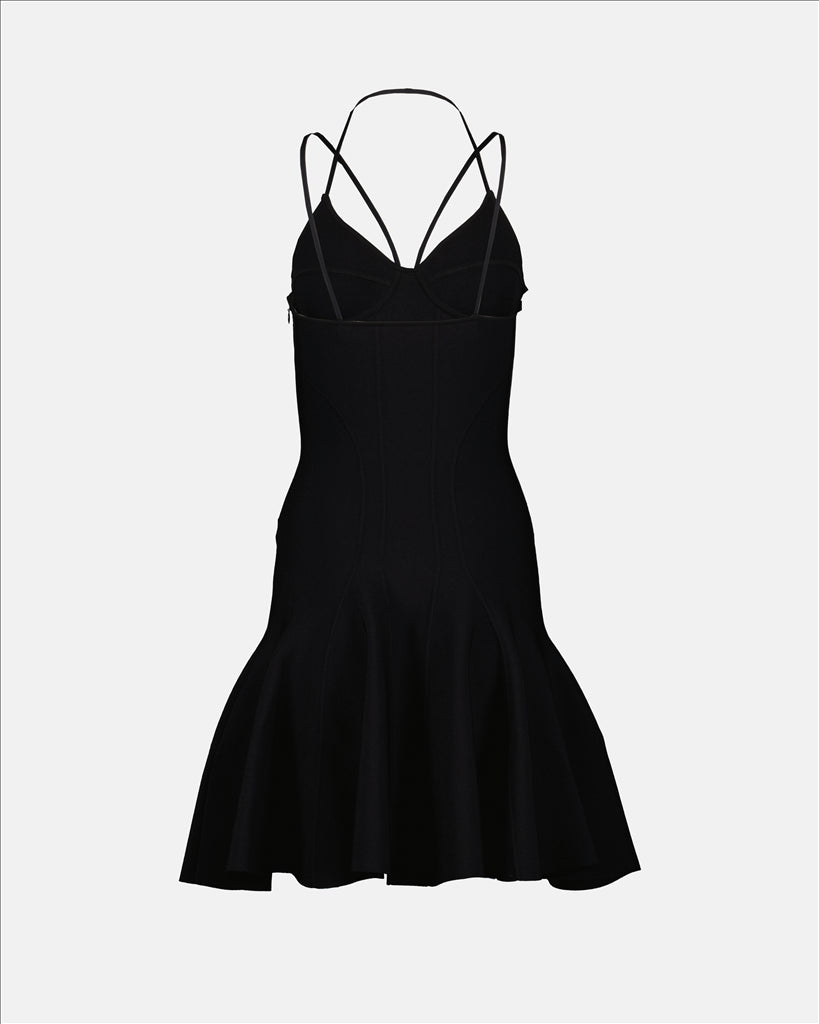Alexander McQueen Strappy Corset Flare Mini Dress - image 4