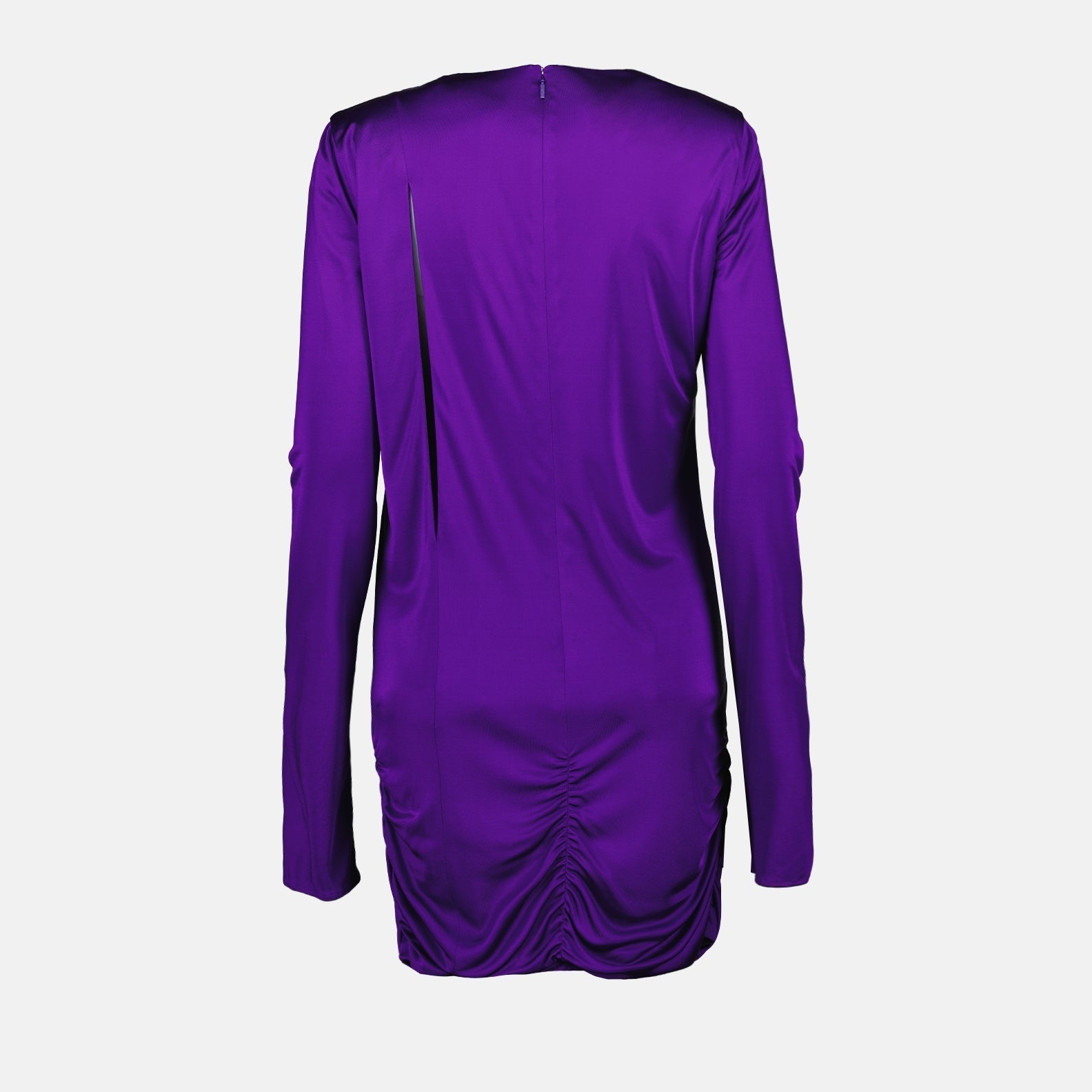 Versace Draped Cut-Out Mini Dress - image 4