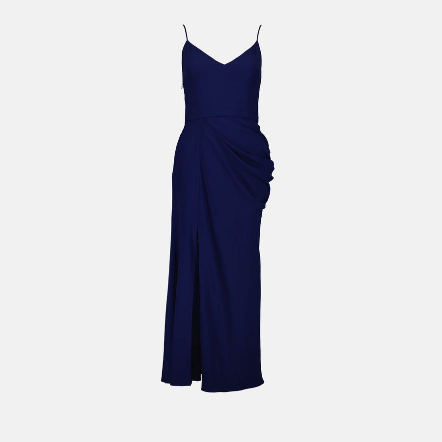 Alexander McQueen Draped Slip Maxi Dress