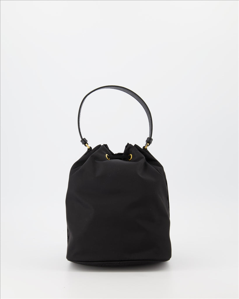 Prada Duet Re-Nylon Mini Bucket Bag (Black) - image 2