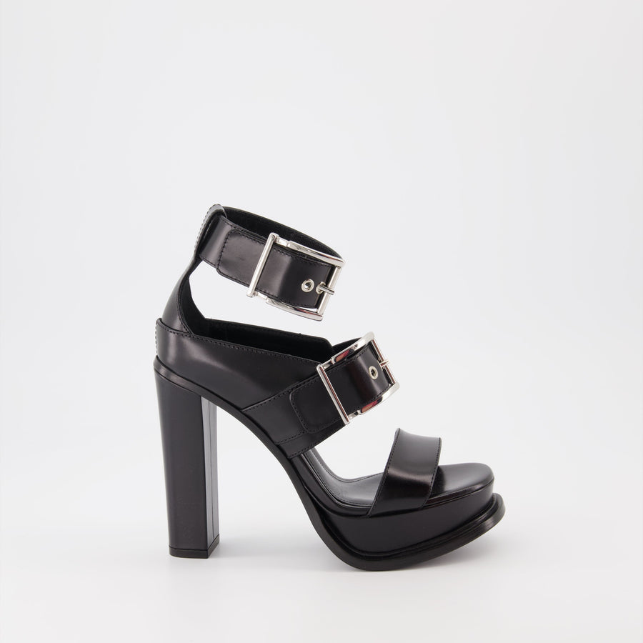 Alexander McQueen Buckle Platform Sandals