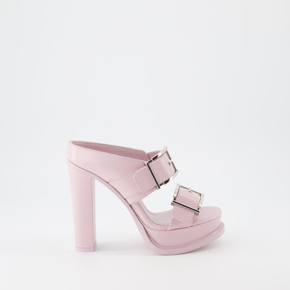 Buckle Platform Sandals – Pink