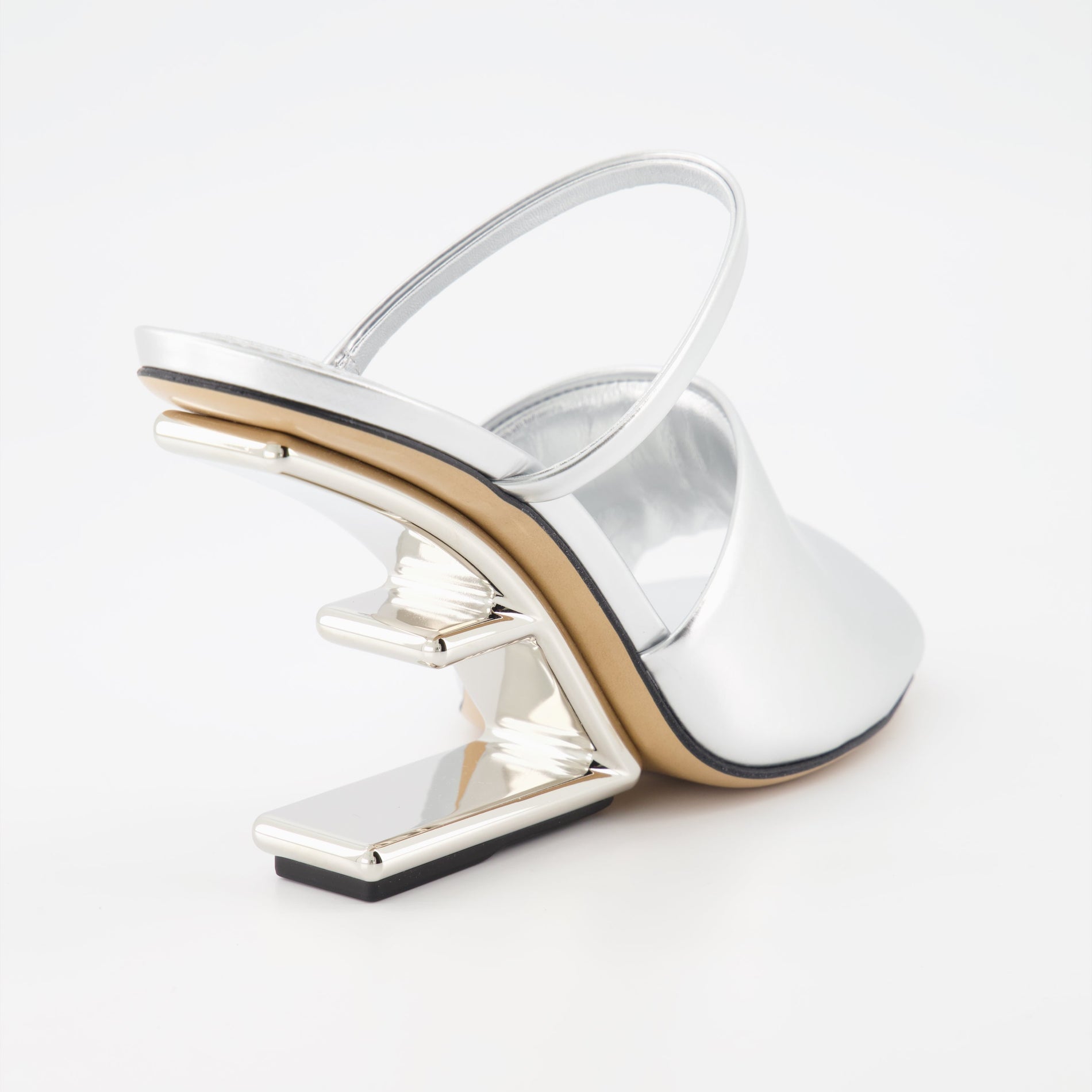 Fendi Sculptural Heel Sandals - image 4