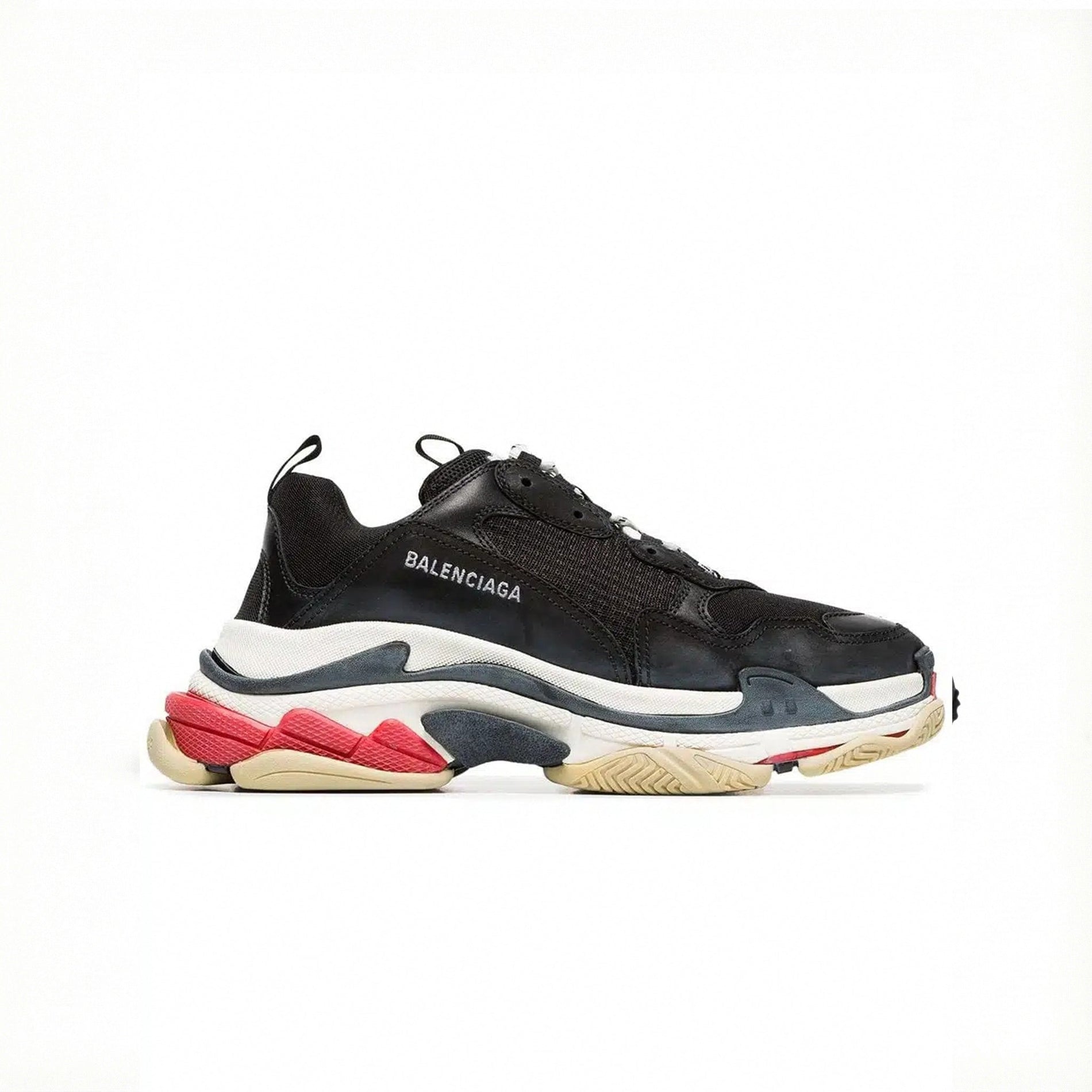Balenciaga Black Triple S Leather Sneakers - image 6